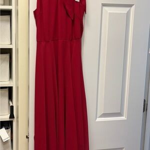 WHBM Elegant Red Sleeveless Dress